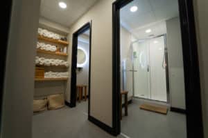 shower room and changing facilities in office