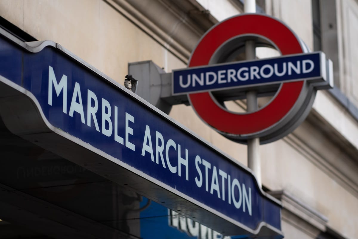 Marble arch underground station